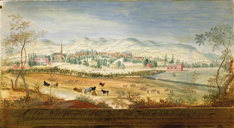 West Prospect of the Spa and Town of Cheltenham, 1748
